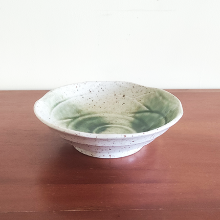 Japanese Shallow Bowl Oribe