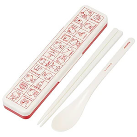 Hello Kitty Retro Spoon & Chopsticks set