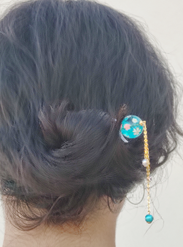 Temari Kanzashi hair stick accessories Japanese products j-okini malta