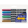 Kuretake Fudebiyori Metallic Brush Pen 6 Colors Set j-okini malta