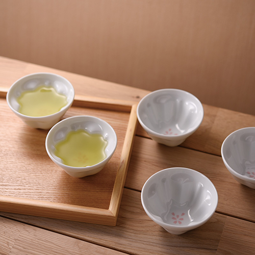 Sakura Shaped Teacups Mino ware j-okini malta