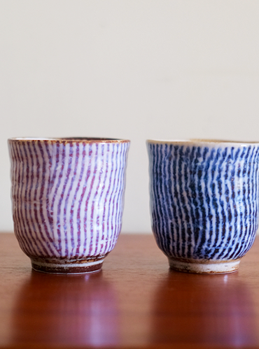 Japanese Yunomi Tea cups Pair | Magari Jyuso