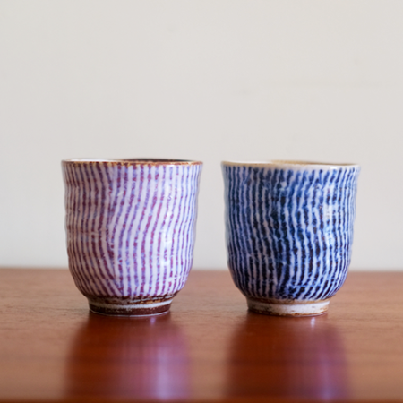 Japanese Yunomi Tea cups Pair | Magari Jyuso