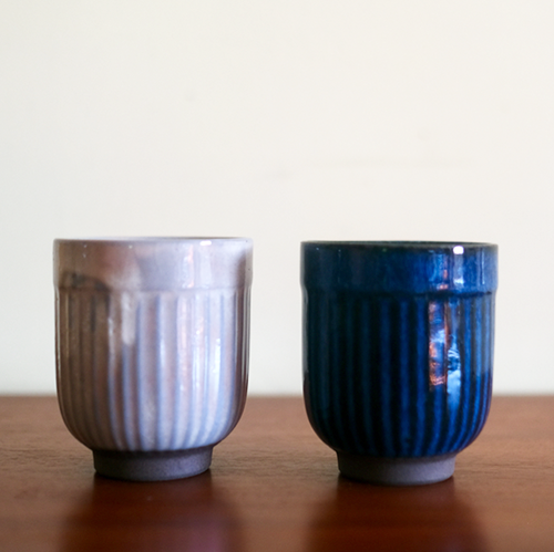 Japanese Yunomi Tea cups Pair | Gohonte & Konjyo