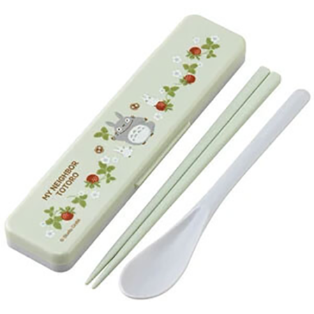 Totoro Spoon & Chopsticks set Raspberry