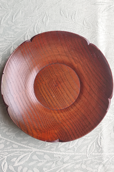 Handmade Wooden Saucer Chataku j-okini malta