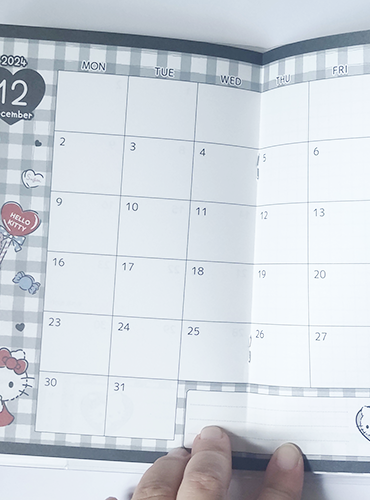 2024 Hello Kitty Schedule book B6 j-okini malta