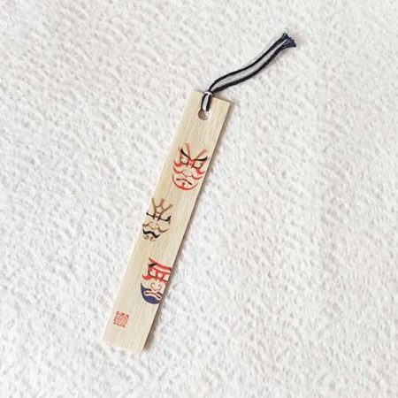 Bamboo bookmark Kabuki