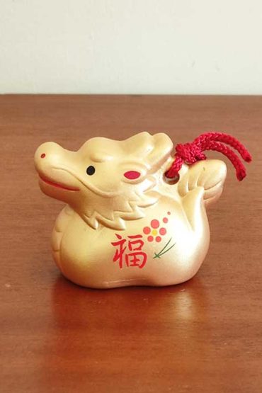 Japanese Zodiac Dragon Pottery Bell j-okini malta