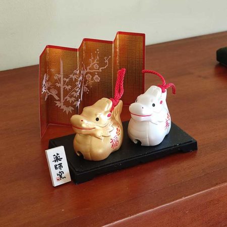 Japanese Zodiac Dragon Pottery Bell | Kin Gin j-okini malta