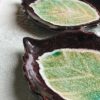 Shigaraki ware leaf shape plate j-okini malta