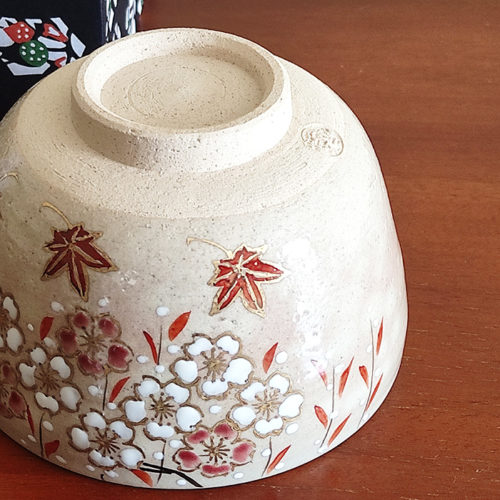 Kiyomizu-ware Handmade Matcha bowl | Unkin