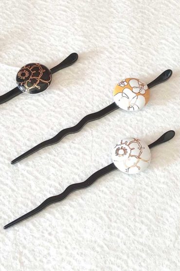 Kanzashi Hair Stick Potari (made of ceramics)