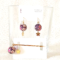 Sakuradama Earrings and Hair Pin | Purple j-okini malta