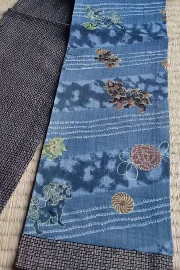 Handamde Kimono Scarf Wool | Komainu