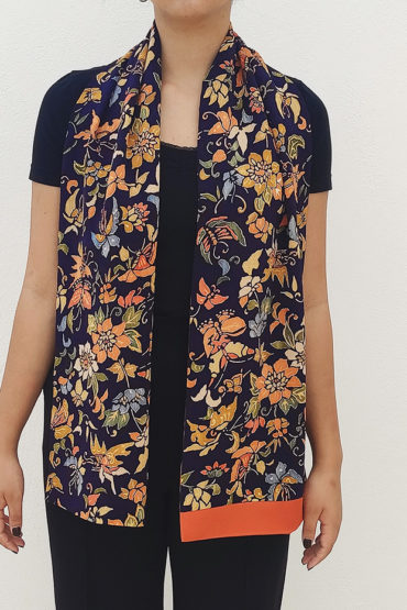 Handmade Kimono Silk Scarf | Hanabatake