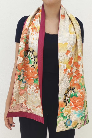 Handmade Kimono Silk Scarf | Gosho Guruma