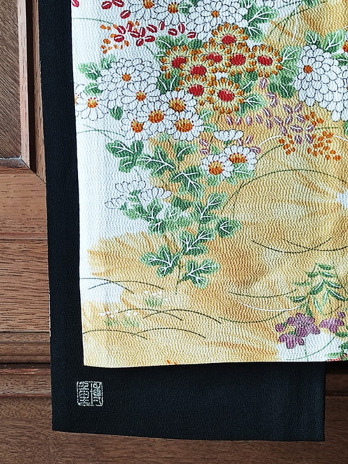 Handmade Kimono Silk Scarf | Kiku j-okini Malta
