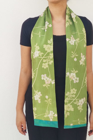 Handmade Kimono Silk Scarf | Sakura