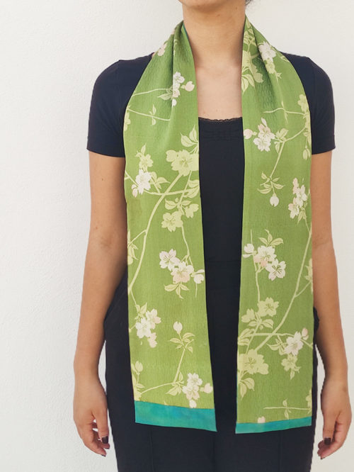 Handmade Kimono Silk Scarf | Sakura j-okini malta