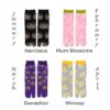 Birth Month Flower Tabi Socks | January - April