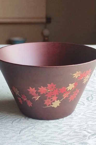 Japanese Wooden Soup Bowl Momiji j-okini malta