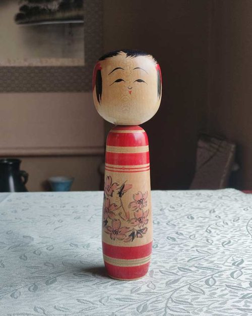 Vintage Traditional Kokeshi doll Sakura 17cm