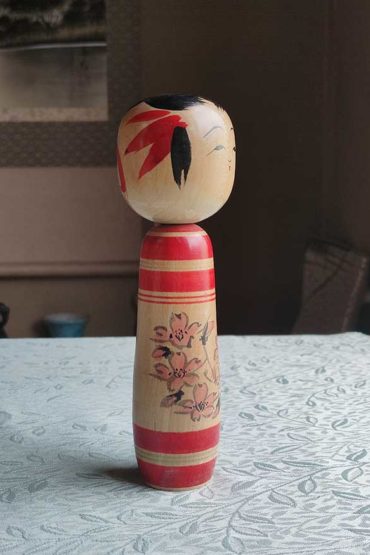 Vintage Traditional Kokeshi doll Sakura 17cm