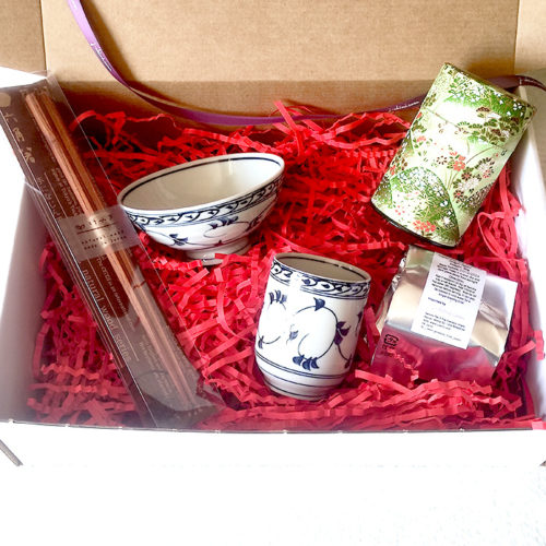 Sencha tea and Japanese Tableware Gift Box j-okini Malta