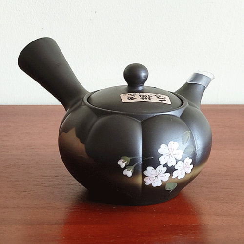 Japanese Tokoname Kyusu Teapot Kiku Sakura j-okini Malta