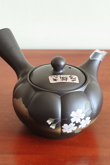 Japanese Tokoname Kyusu Teapot Kiku Sakura j-okini Malta