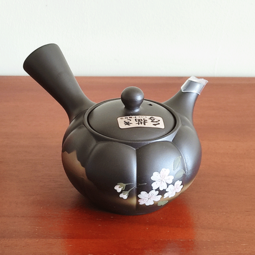 Japanese Tokoname Kyusu Teapot Kiku Sakura j-okini Malta