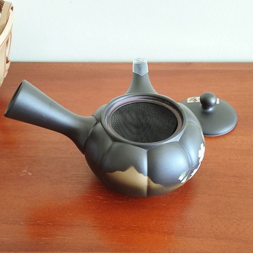 Japanese Tokoname Kyusu Teapot Kiku Sakura j-okini Malta