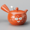 Hand-painted Tokoname Kyusu Teapot Ume j-okini Malta