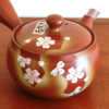 Hand-painted Tokoname Kyusu Teapot Sakura Obi j-okini Malta