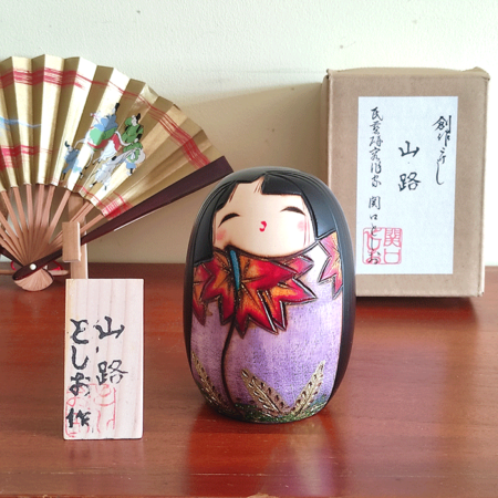 Japanese Kokeshi doll Yamaji Handmade dolls Wood Japan j-okini Malta