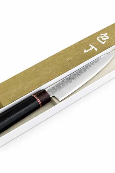 Japanese Kitchen Knife Petty | Hammered VG10 | Octagonal handle j-okini Malta Japanese Kitchen Knife Petty | Hammered VG10 | Octagonal handle j-okini Malta