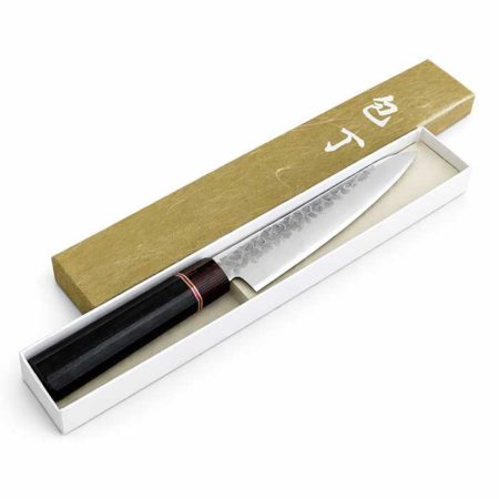 Japanese Kitchen Knife Petty | Hammered VG10 | Octagonal handle j-okini Malta