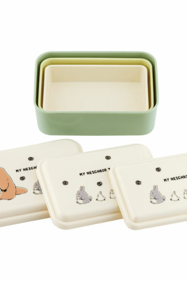 Dive into the enchanting world of Totoro and friends with our delightfully compact bento set, designed for convenience and charm. This bento set features three boxes that can be neatly stacked inside each other once you are done with lunch! Use all of the boxes for a lunchtime feast; or pack your lunch in one and snacks or desserts in another! Features Enchanting Design: Adorned with a heartwarming illustration of Totoro and his friends on a whimsical march Innovative Dome-Shaped Lid: Our thoughtfully designed dome-shaped lid ensures that your carefully prepared ingredients remain pristine and un-squashed, enhancing the flavor and appeal of your meals. Certified Antibacterial Protection: With the prestigious SIAA (Antibacterial Product Technology Council) certificate (JP0122581X0010B), you can be assured of the highest standards of safety and hygiene. Made in Japan. Available at j-okini.com in Malta