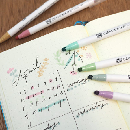 Kuretake ZIG Clean Color Dot 6 Color Set | Mild Smoky Versatile and Fun Dot Markers A delightful collection of markers designed to bring a touch of creativity and fun to your artwork, journaling, and note-taking. Each marker in this set features a unique dot core that is both elastic and versatile, allowing you to create a variety of dot sizes and shapes with ease. Create with Precision With the dot core side, you can effortlessly draw dots ranging from a maximum diameter of about 5mm to a minimum diameter of about 1mm. The elasticity of the dot core also enables you to create charming droplets, adding a playful element to your designs. Smooth and Consistent Lines These markers use water-based pigment ink, ensuring that your colors remain vibrant and do not bleed easily, even when layered over other colors. This makes them perfect for detailed work and layering techniques. Perfect for Journals and Notebooks The mild colors in this set are ideal for marking notebooks and journals, providing a subtle yet beautiful touch to your notes and entries. The gentle hues are easy on the eyes and add a sophisticated flair to your writing. Colours:  201　ペールローズ Pale rose 602　オートミール Oatmeal 805　ウィステリア Wisteria 407　ペールターコイズ Pale Turquoise 408　ペールモス Pale moss 409　グレイッシュグリーン Grayish green Available at j-okini.com in Malta