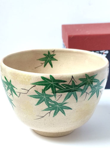 Kiyomizu-ware Handmade Matcha bowl | Ao Kaede