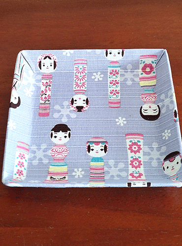 Vintage Kokeshi Plate