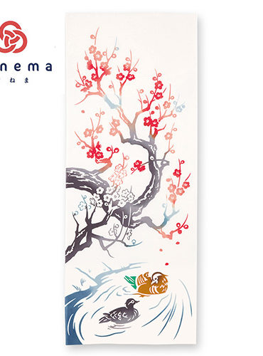 Tenugui Towel Chusen Dye | Oshidori Ume