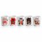 A 5-piece Mino ware sake cup set featuring colorful Maneki-Neko designs, each representing luck, protection, or prosperity. Available at j-okini.com in Malta
