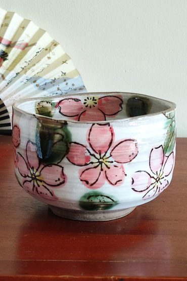 Mino Ware Matcha Bowl | Sakura Fubuki