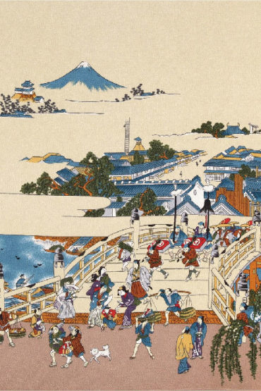 Hiroshige’s Nihonbashi Chirimen Furoshiki