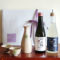 Gift box featuring two Japanese sake bottles with Nonbei Kiseto sake carafe and matching cups. Available at j-okini.com in Mallta