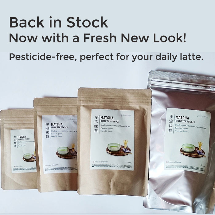 j-okini's best-selling Premium grade Matcha – smooth, vibrant, and pesticide-free. Perfect for daily lattes. Same quality, fresh new look, great everyday price. Shipped to Malta from Japan