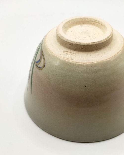 Showing traditional Gohonte technique, where faint pinkish-orange blushes appear naturally on the clay surface during firing. This soft pink band enhances the charm of the piece, making every bowl truly unique.. j-okini in Malta