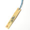 Japanese bamboo bookmark with blue wildflower design – Made in Japan. Available at j-okini.com in Malta